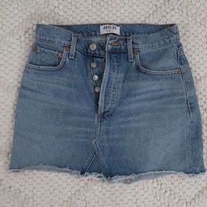 AGOLDE high rise mini skirt